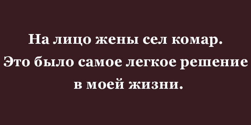 Анекдоты о настоящих семейных отношениях. ФОТО