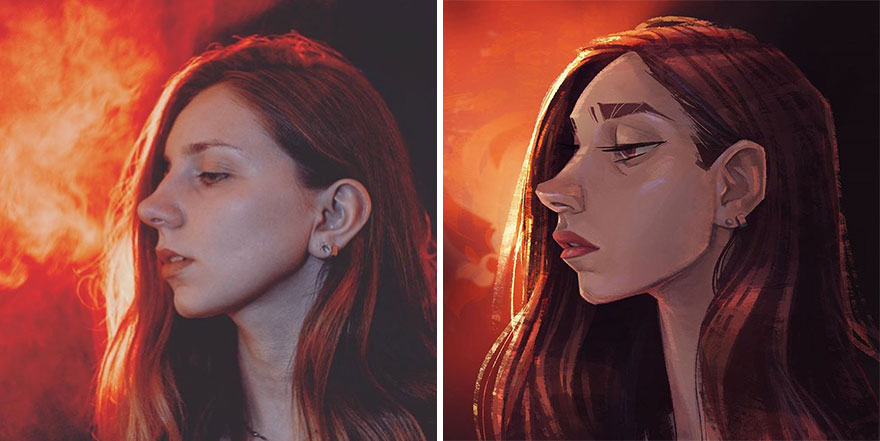 I Asked 16 Artists To Draw My Portrait Photos In Their Style