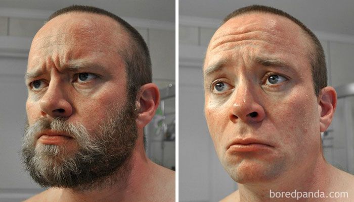 Кардинальные «преображения» мужчин, сбривших бороды. Фото
