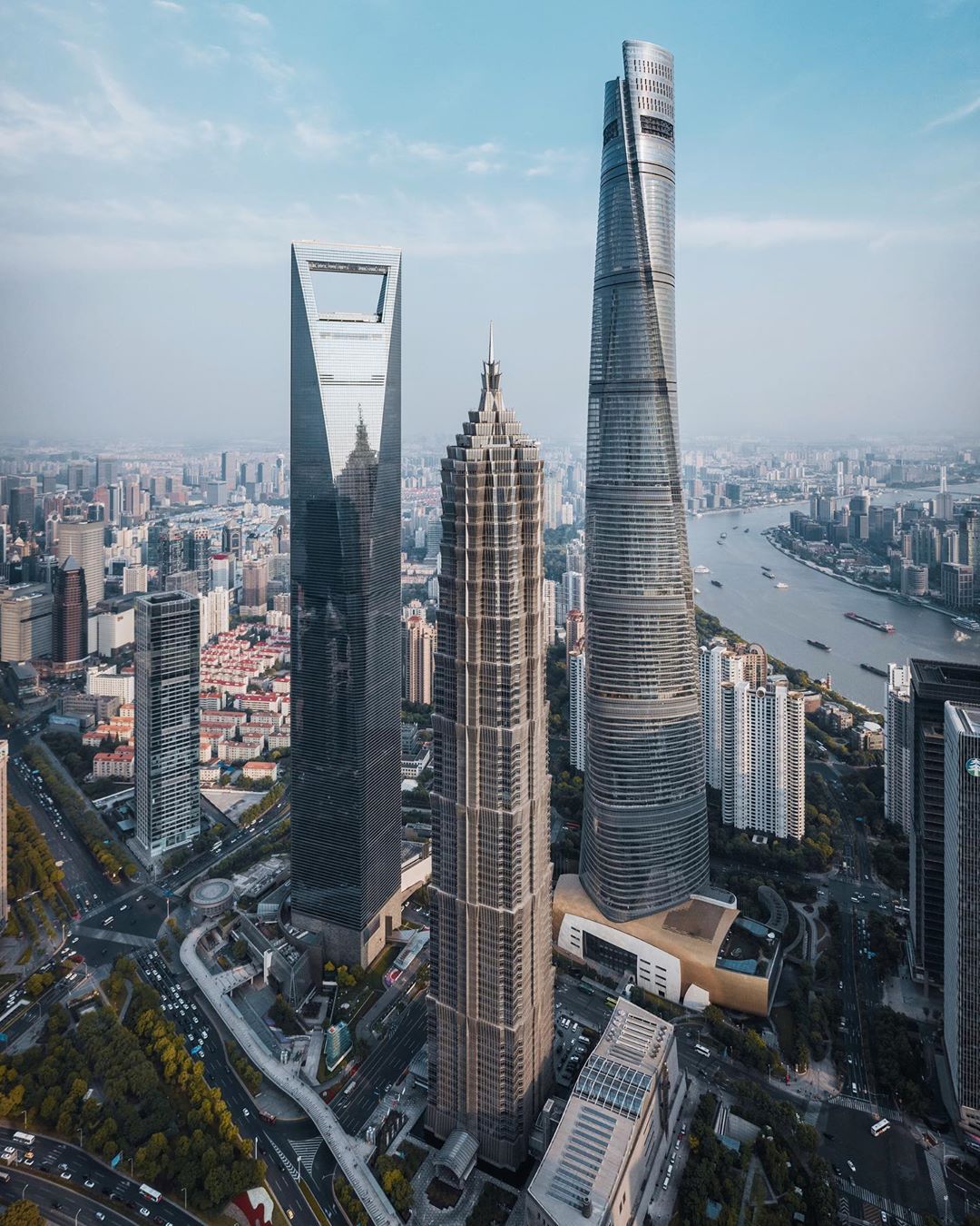 Китайские города с высоты на аэрофотоснимках Лю Цяня