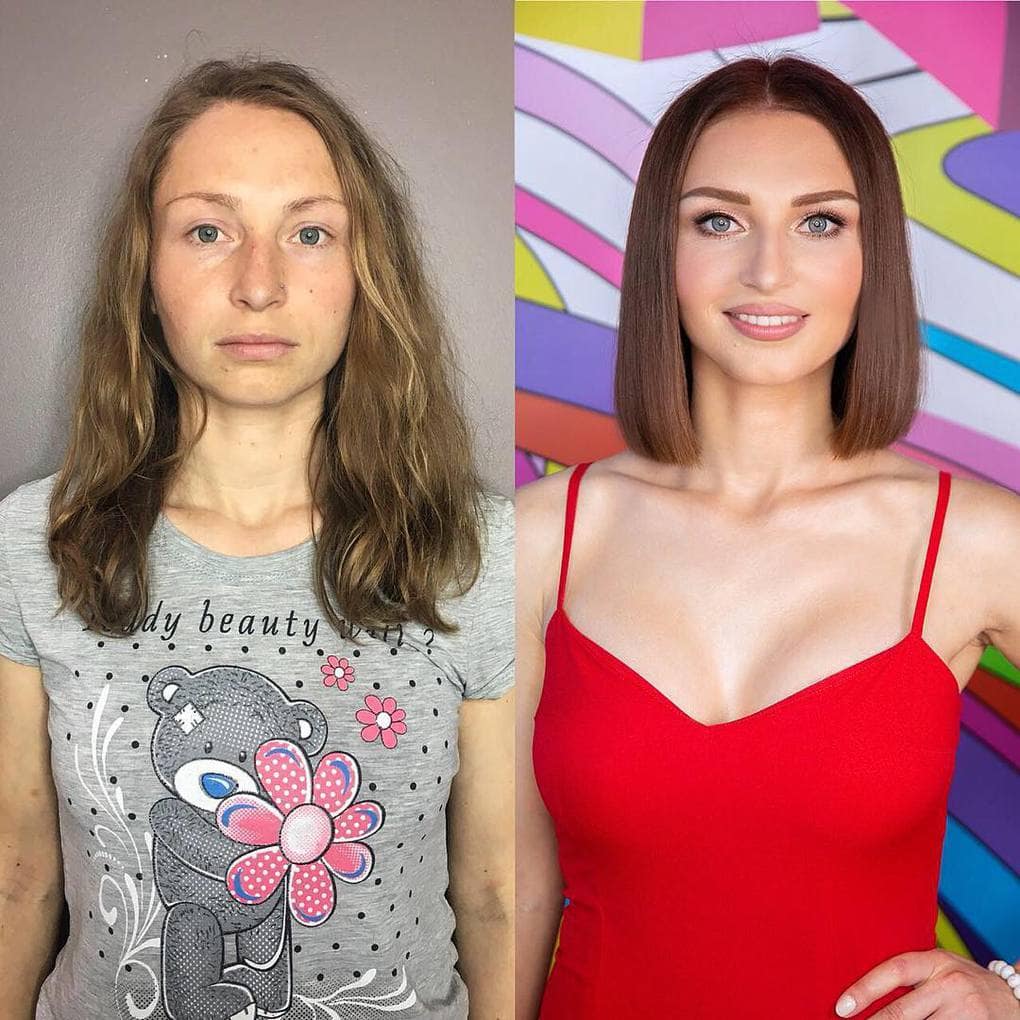 Преображение внешности до и после