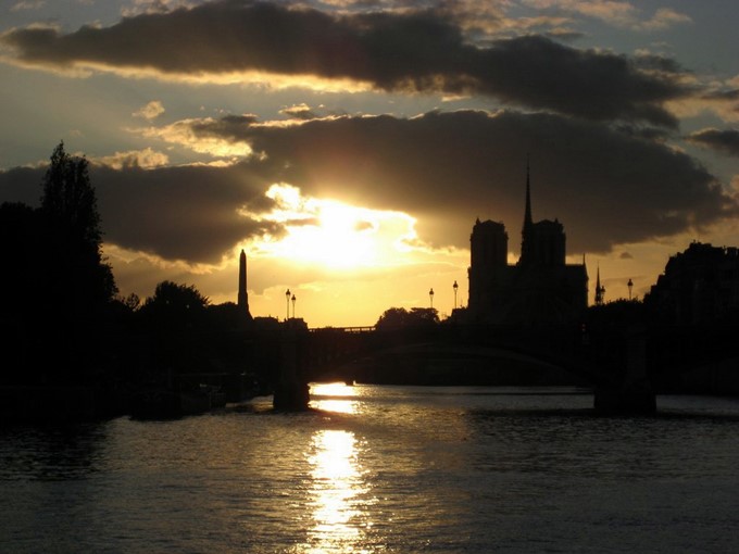 Sunset on Paris