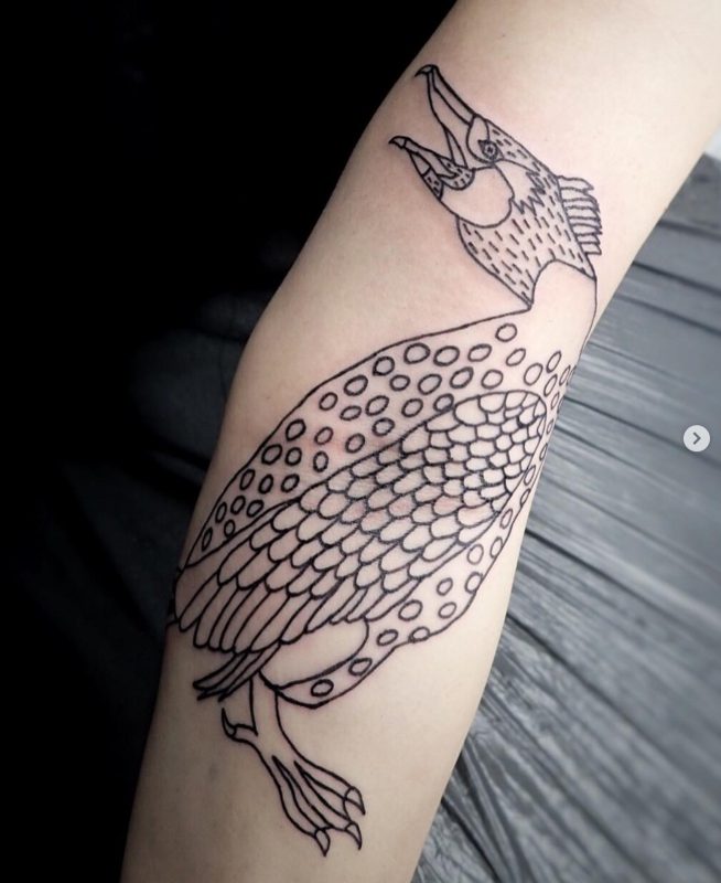 Татуировки, сделанные десятилетней девочкой. Фото