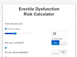 В интернете появился онлайн-калькулятор риска импотенции 