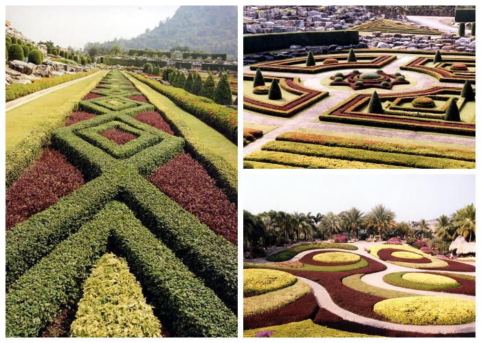 Потрясающие живые композиции украшают территорию тропического сада Nong Nooch Tropical Garden (Таиланд). | Фото: gardener.ru.