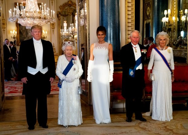 Как прошел ужин в честь Трампа, прошедший в Букингемском дворце. ФОТО