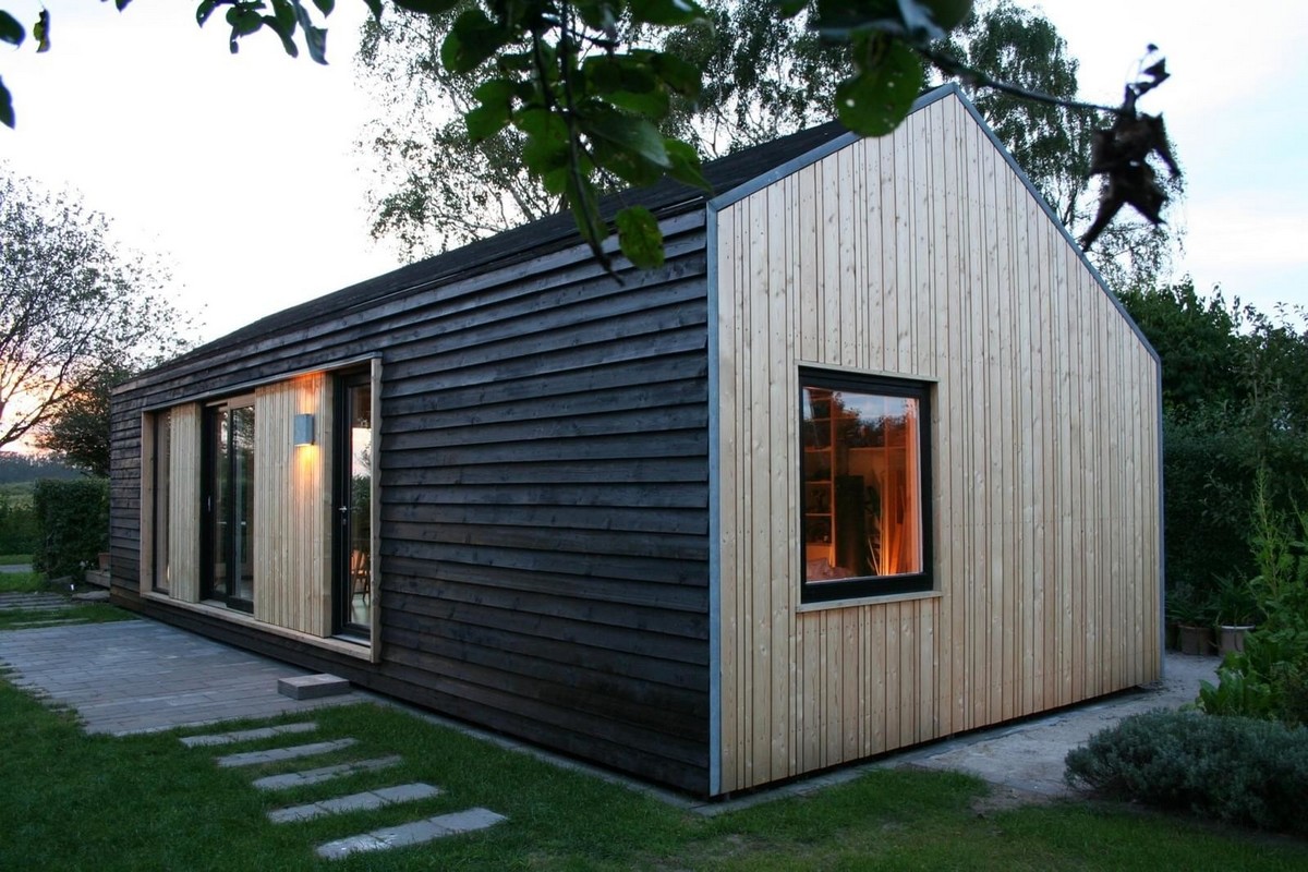 Деревянный частный дом в Дании