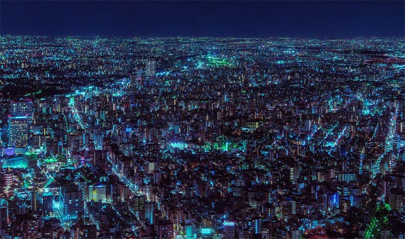 Ночные огни японской столицы: невероятные кадры. ФОТО