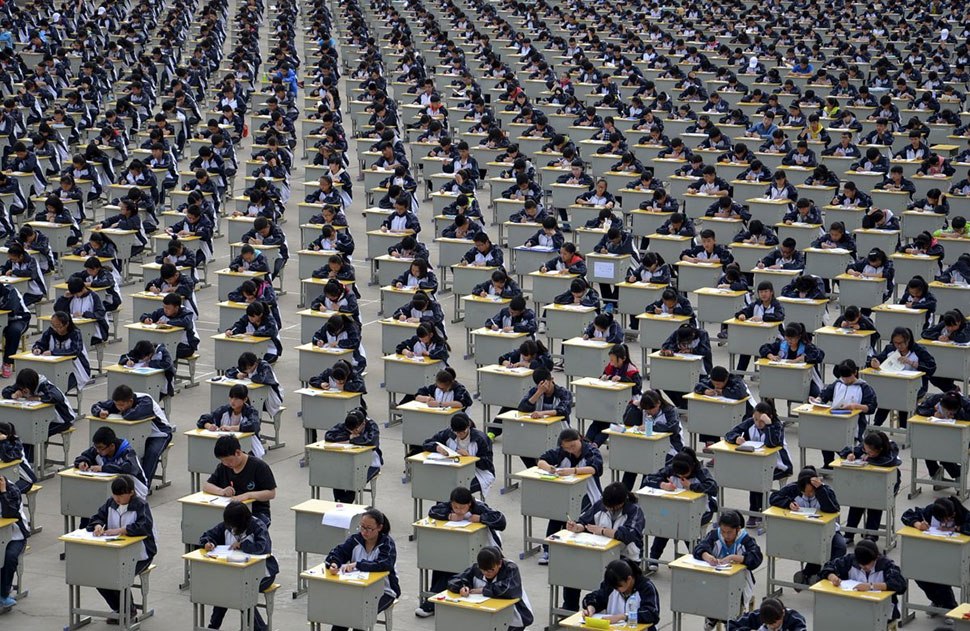 Фотограф показал, насколько много людей в Китае. Фото