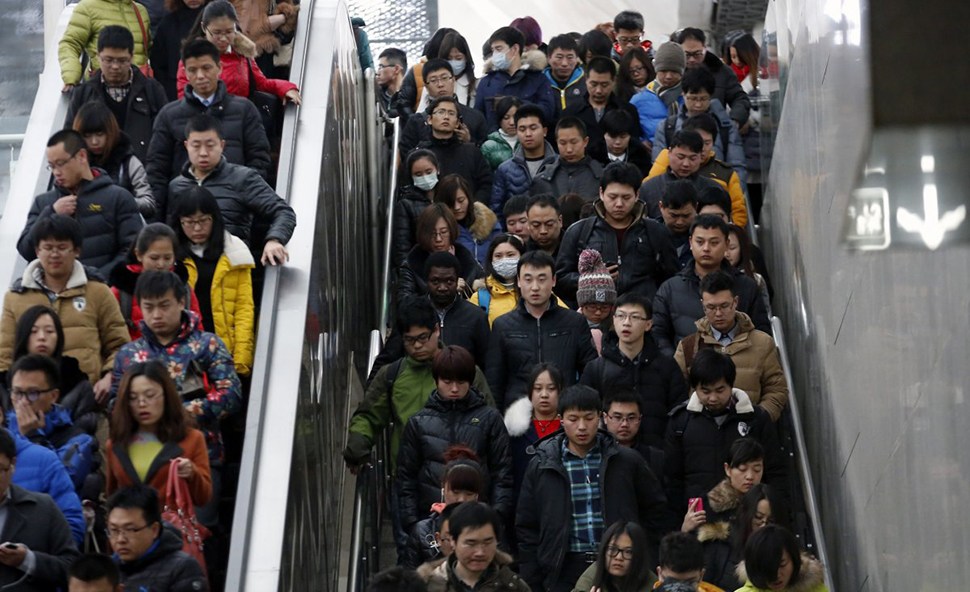 Фотограф показал, насколько много людей в Китае . ФОТО