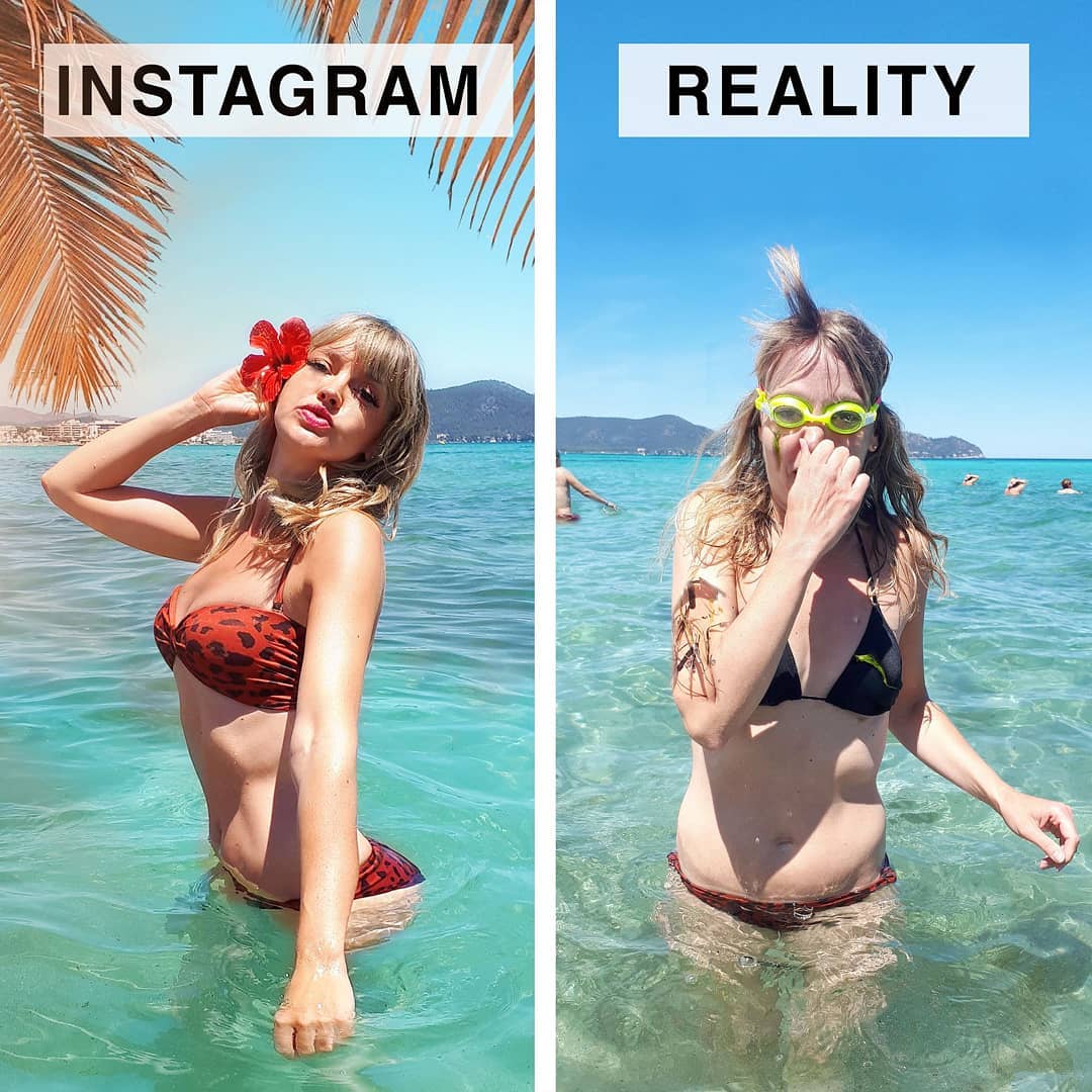 Ожидание и реальность: девушка показала, чем Instagram отличается от реальной жизни. ФОТО