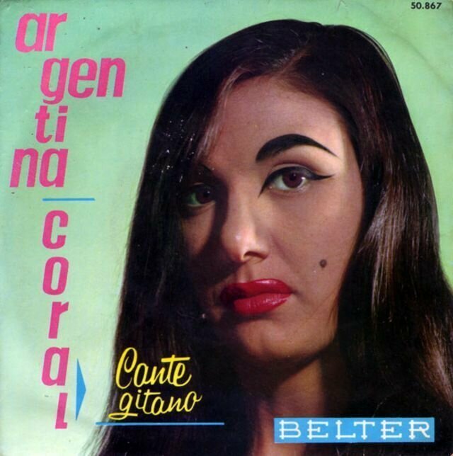Argentina Coral – Cante gitano (1961) музыкальные обложки, обложки, обложки альбомов, обложки виниловых пластинок, ретро, старые, старые пластинки, странное