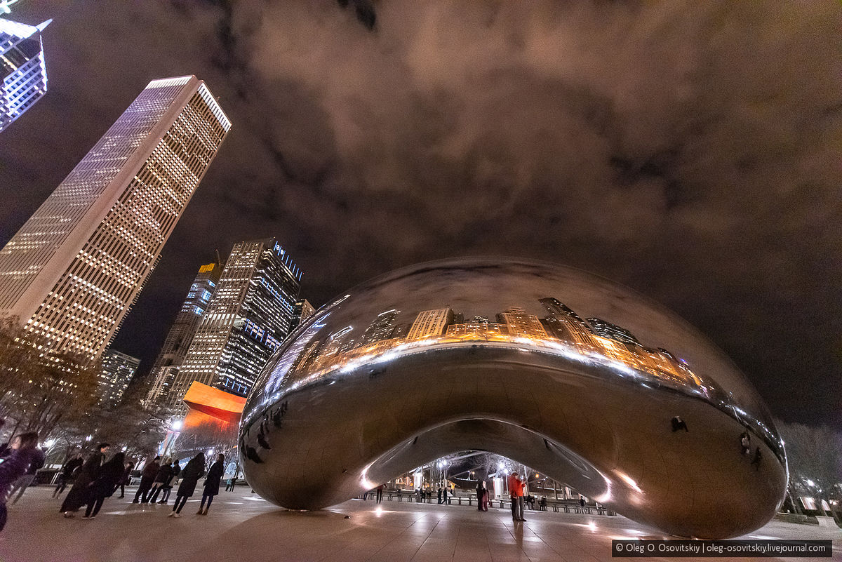 Ночной Чикаго в ярких фотоснимках. ФОТО