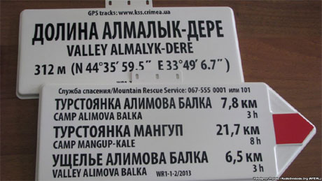 В Крыму готовят указатели на двух языках, украинский забыли