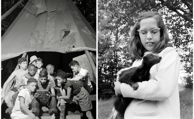 Американские летние лагеря в 50-е годы на снимках