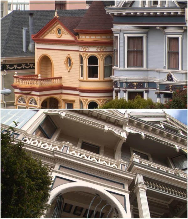 Колоритная улица Сан-Франциско — особняки Викторианской эпохи. ФОТО