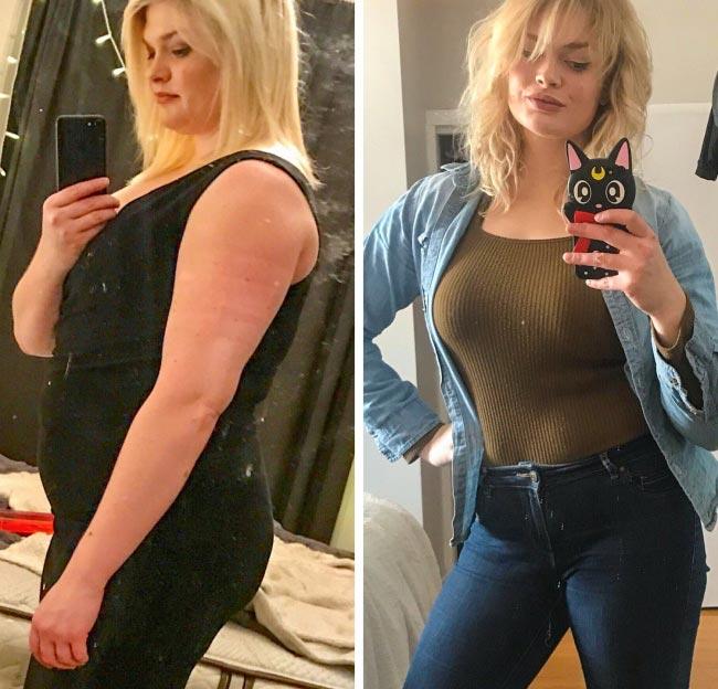 до и после похудения, невероятное похудение