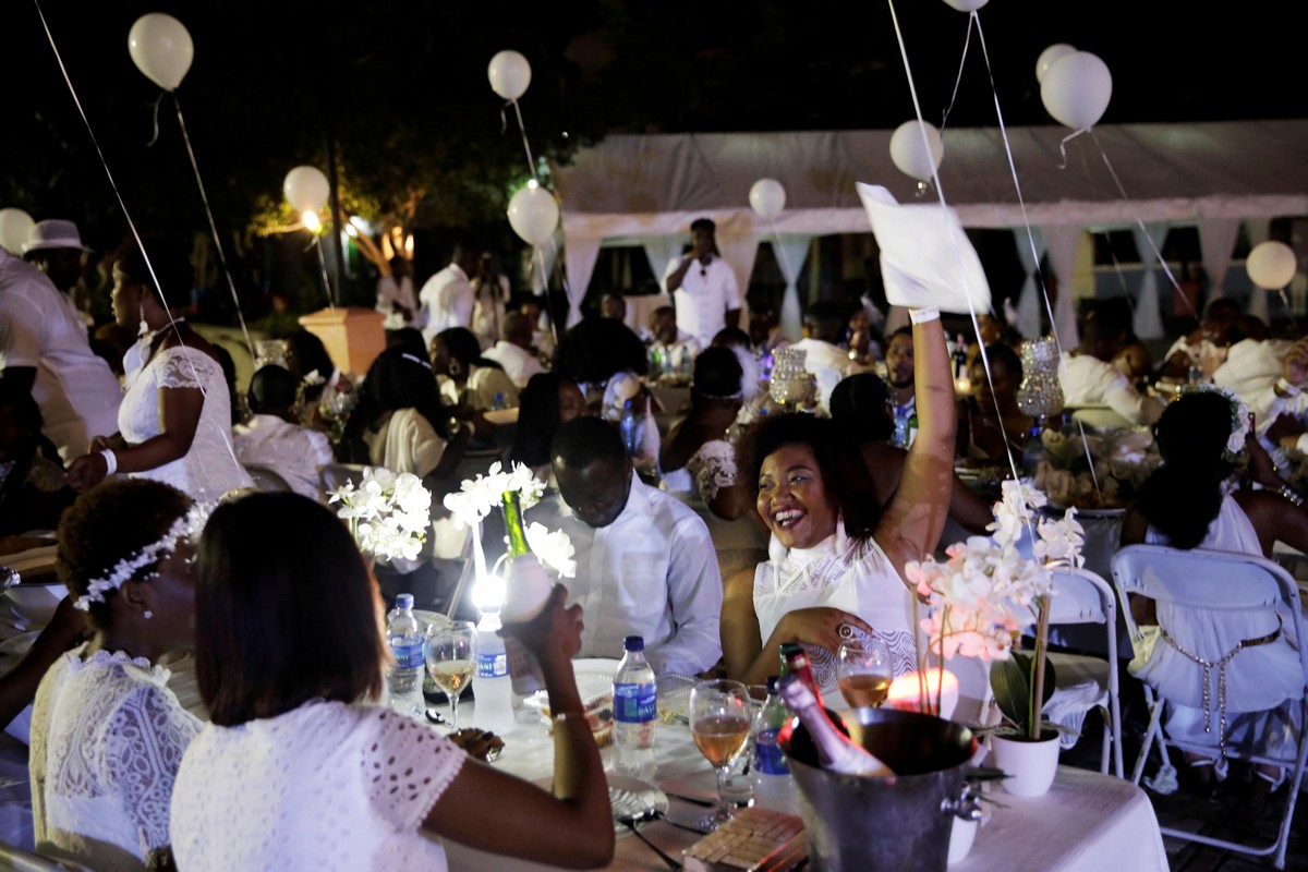 Ужин в белом на Гаити: Haiti's Diner En Blanc 2019