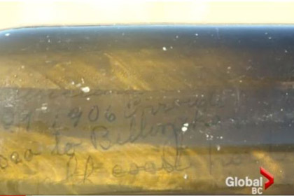 Канадец нашел 107-летнее послание в бутылке