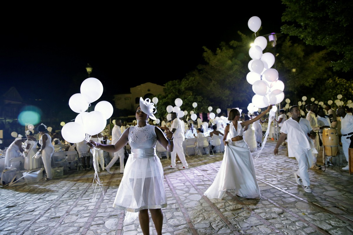 Ужин в белом на Гаити: Haiti's Diner En Blanc 2019