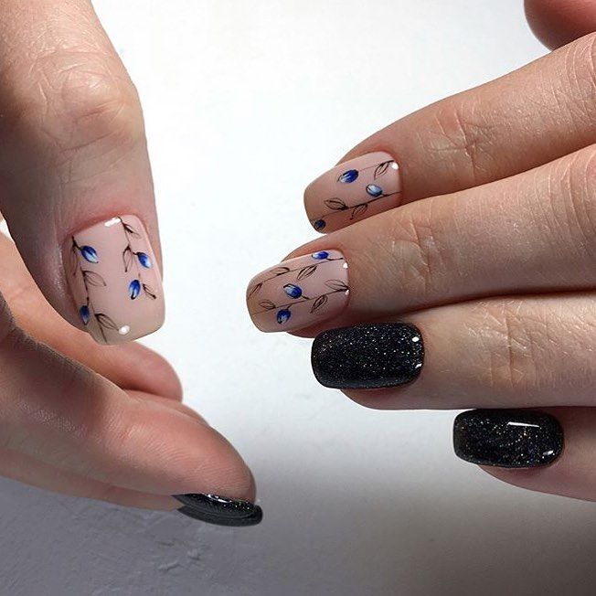 Креативные идеи маникюра для девушек с квадратной формой ногтей. Фото