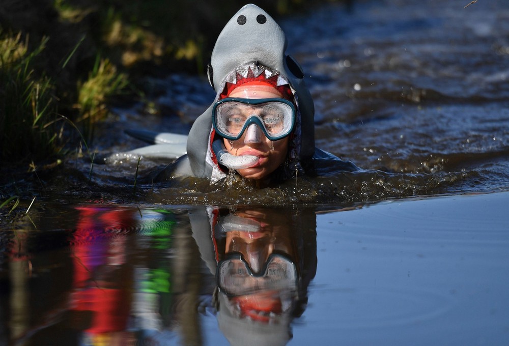 Чемпионат мира по подводному плаванию в болоте в Великобритании