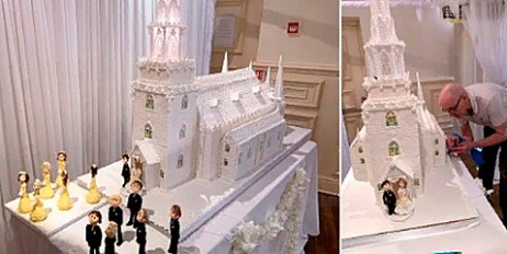 В Великобритании создали 44-килограммовый свадебный торт. ФОТО