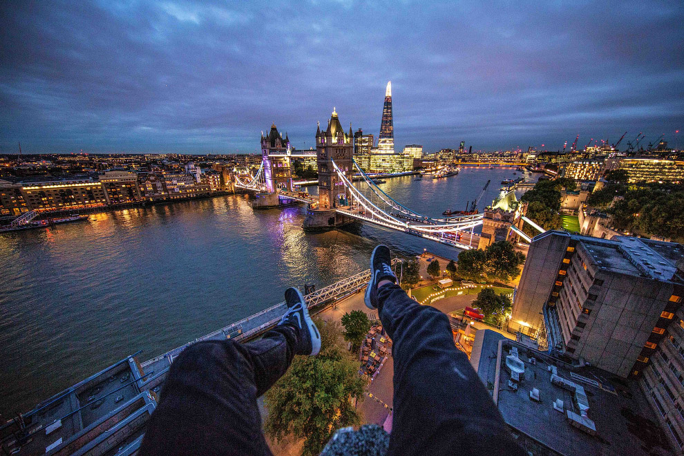 Лондон с высоты глазами руфера