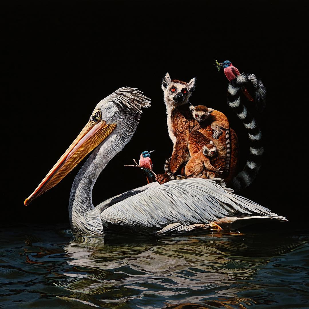 Животные на границе миров в картинах Лизы Эриксон
