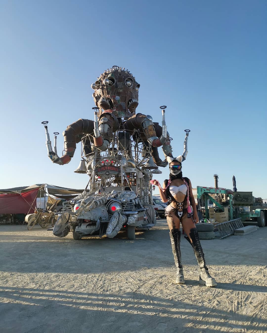 Экстравагантные наряды посетителей фестиваля Burning Man 2019