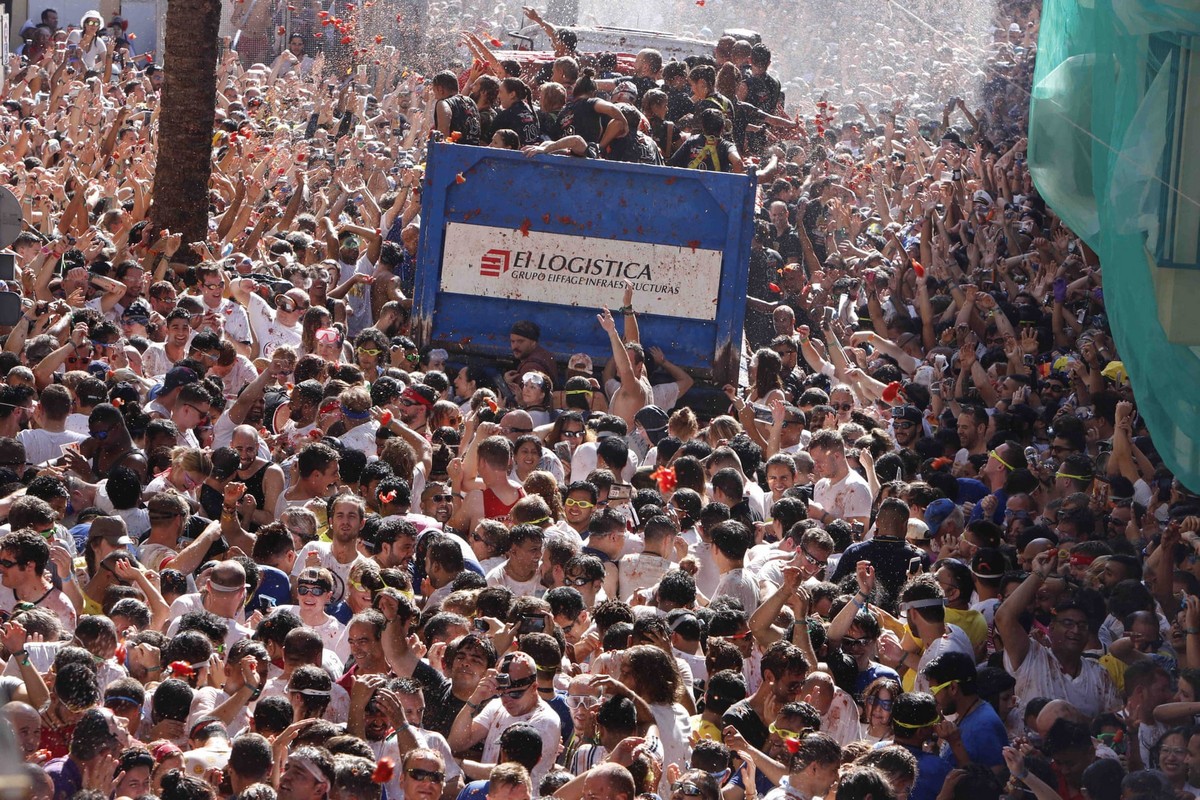 Ежегодный фестиваль Tomatina 2019 в Испании