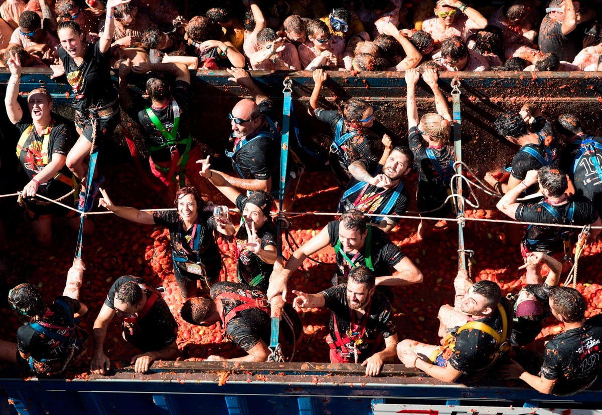 Ежегодный фестиваль Tomatina 2019 в Испании