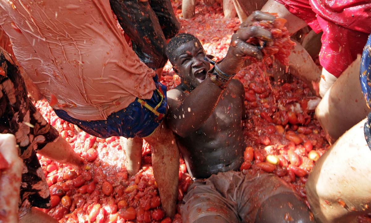 Ежегодный фестиваль Tomatina 2019 в Испании