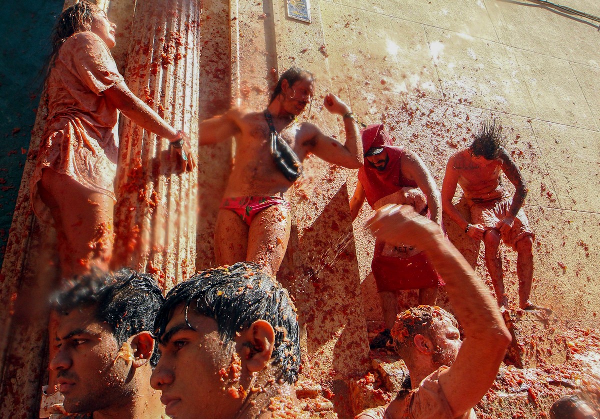 Ежегодный фестиваль Tomatina 2019 в Испании