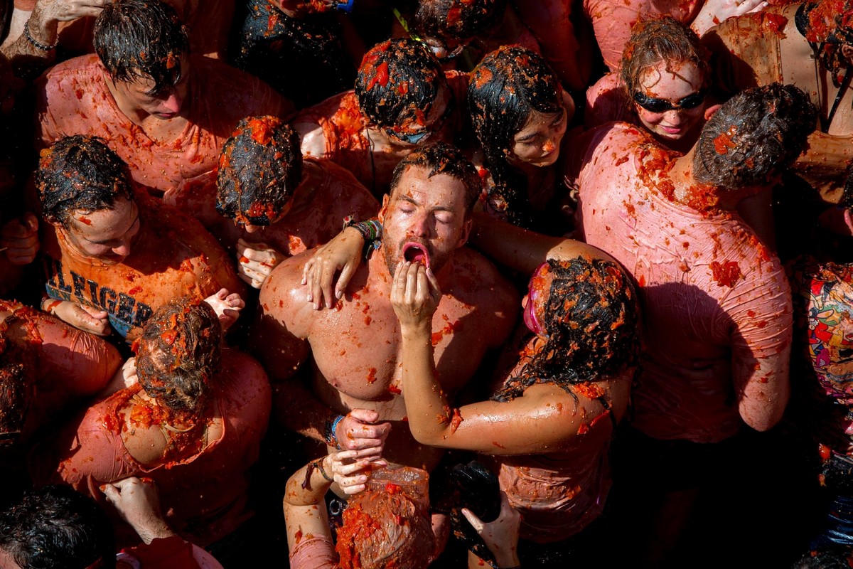 Ежегодный фестиваль Tomatina 2019 в Испании