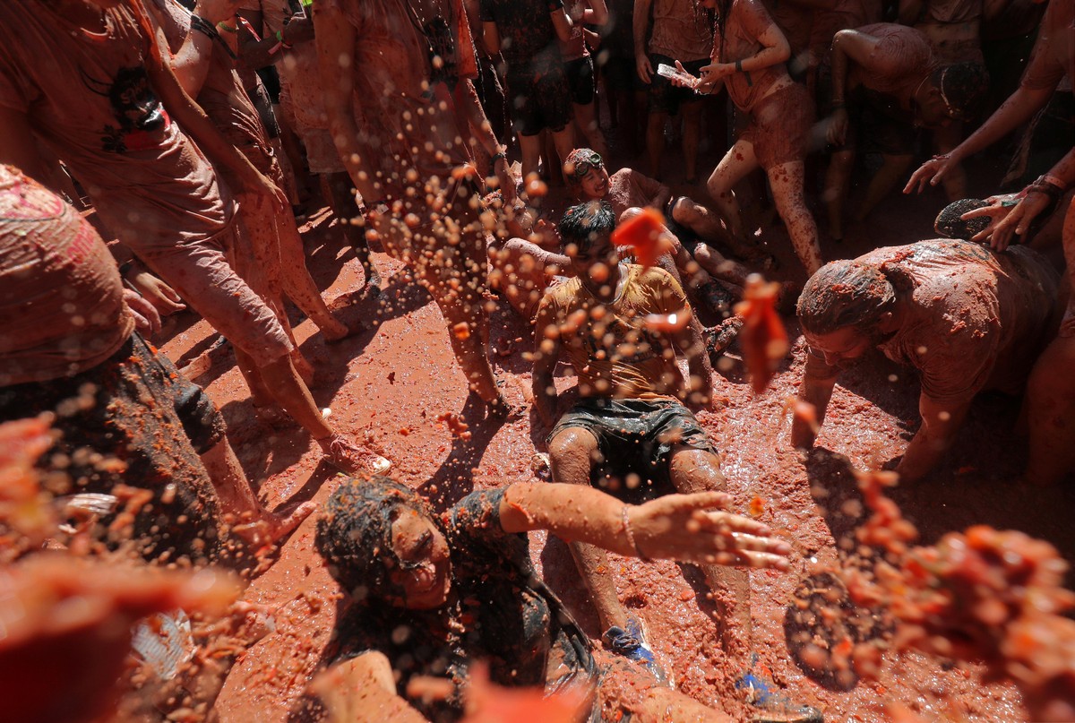 Ежегодный фестиваль Tomatina 2019 в Испании