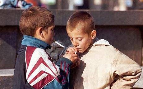 Украинские дети чаще всего попадают в милицию за курение 