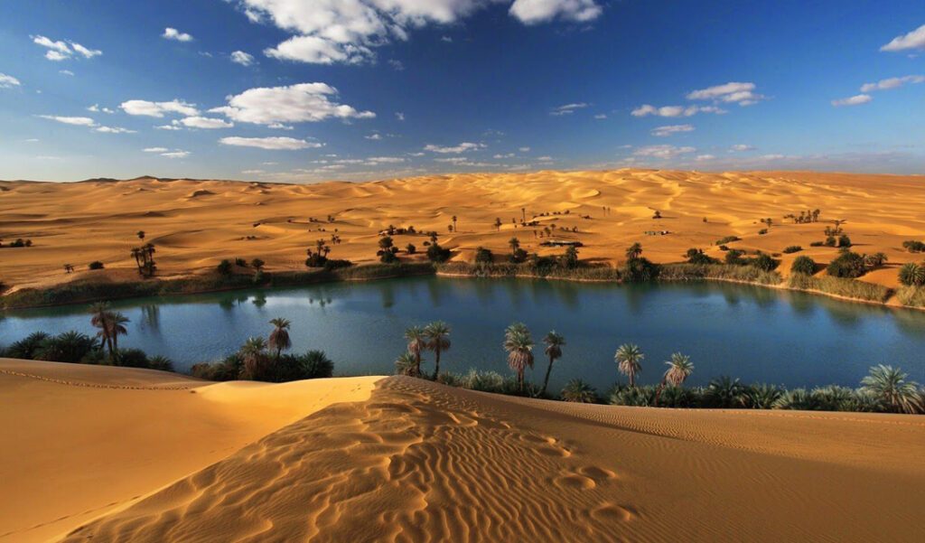 Так выглядела Сахара, затопленная водой. Фото