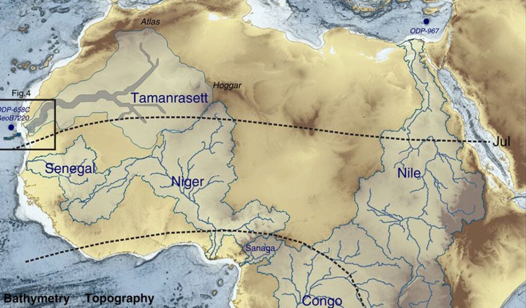 Так выглядела Сахара, затопленная водой. Фото