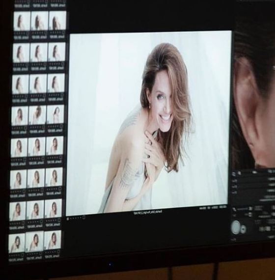 44-летняя Анджелина Джоли разделась на камеру. ФОТО