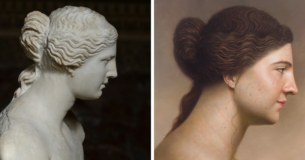 Реалистичные портреты персонажей известных картин и скульптур