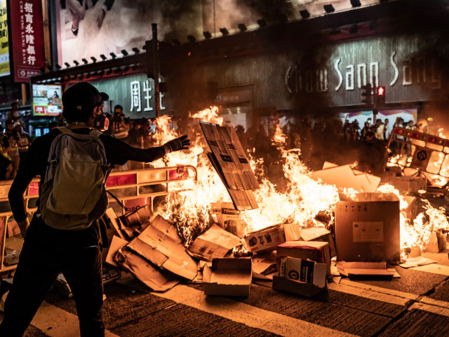 Массовые протесты в Гонконге в свежих снимках. ФОТО