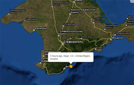 Ранним утром в Крыму произошло землетрясение