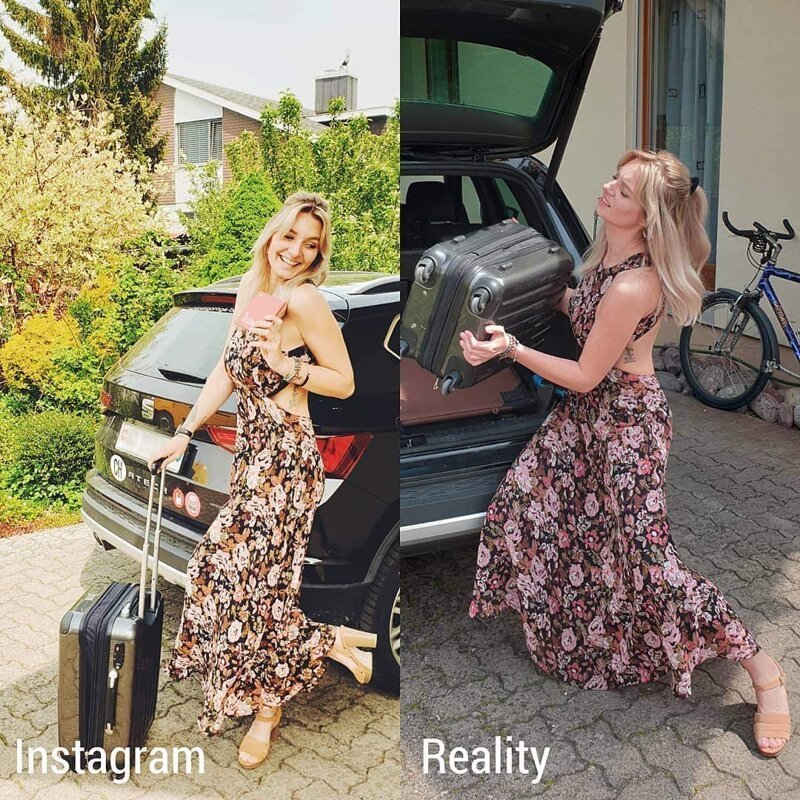 Девушка из Швейцарии показывает приукрашенную реальность в Инстаграме
