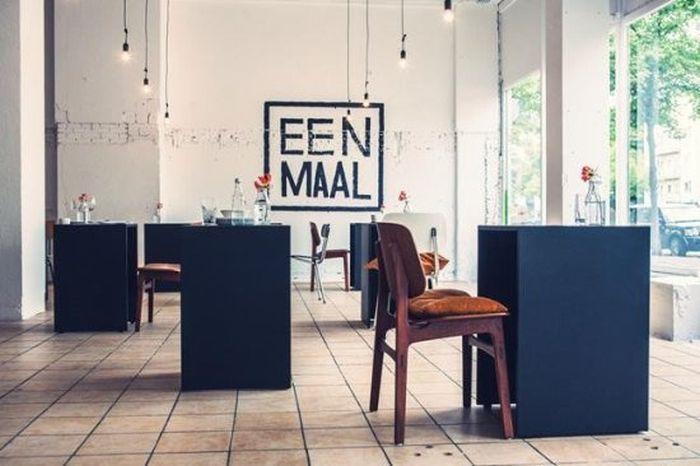 ресторан Eenmaal, ресторан для одиноких людей, Eenmaal ресторан Амстердам