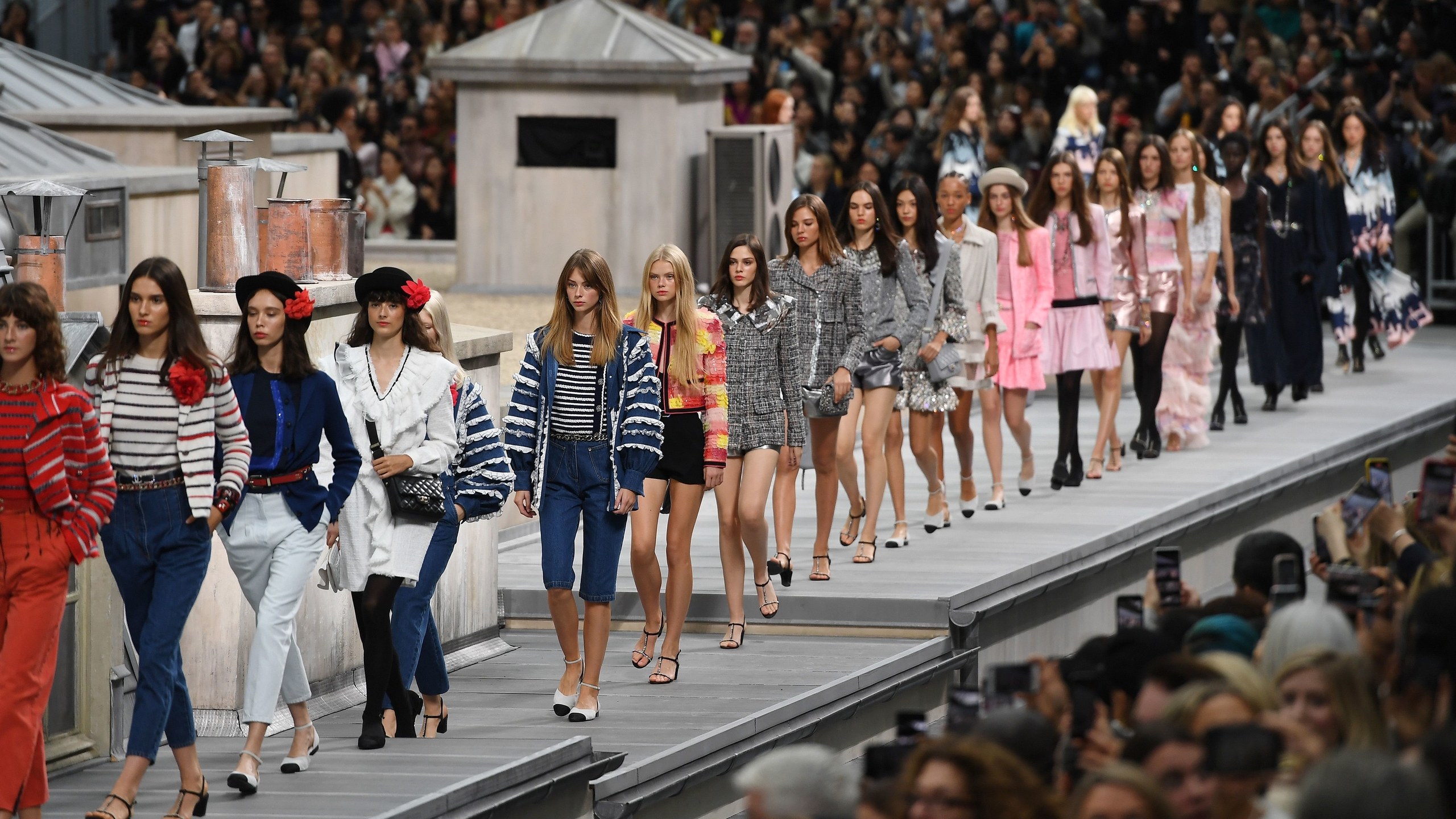 Models present creations by Chanel during the Women's SpringSummer 2020 ReadytoWear