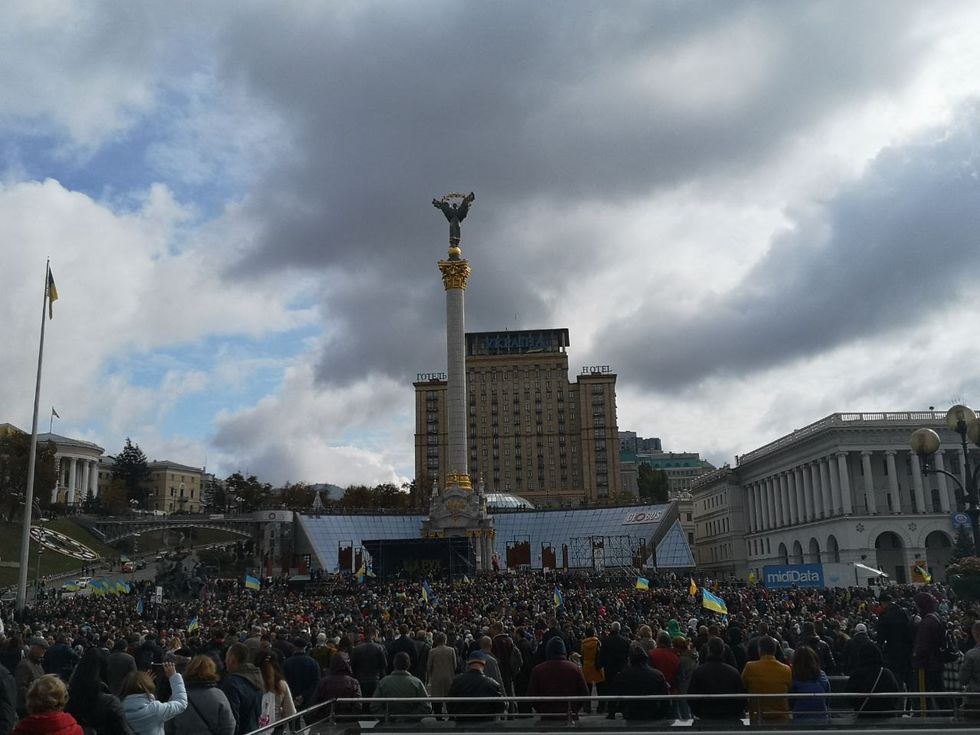 В Киеве протестовали против формулы Штайнмайера. ФОТО