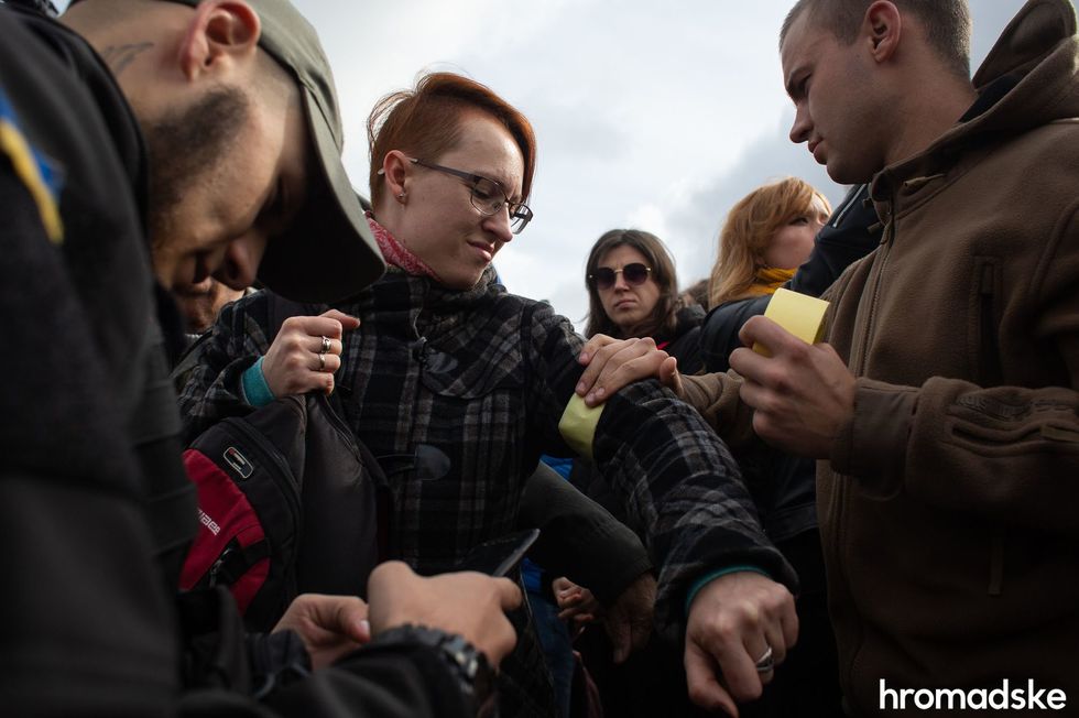 В Киеве протестовали против формулы Штайнмайера. ФОТО