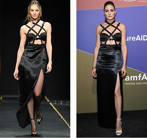 Кэндис Свейнпол и Оливия Палермо носят одинаковые платья от Versace. ФОТО