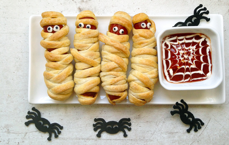 Креативные идеи блюд к Хэллоуину. Фото